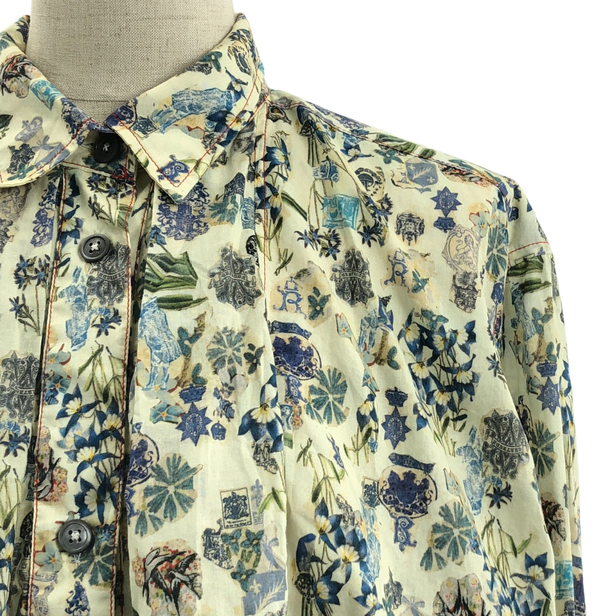 【美品】  MARNI / マルニ | コットン 総柄 オーバーシルエット プルオーバー シャツ ブラウス | 40 | マルチカラー | レディース
