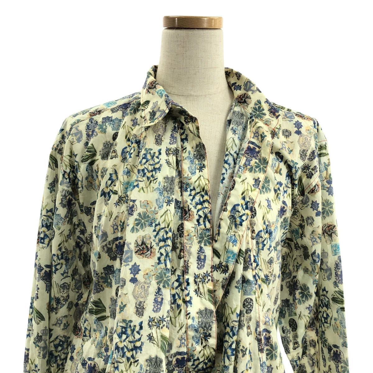 【美品】  MARNI / マルニ | コットン 総柄 オーバーシルエット プルオーバー シャツ ブラウス | 40 | マルチカラー | レディース