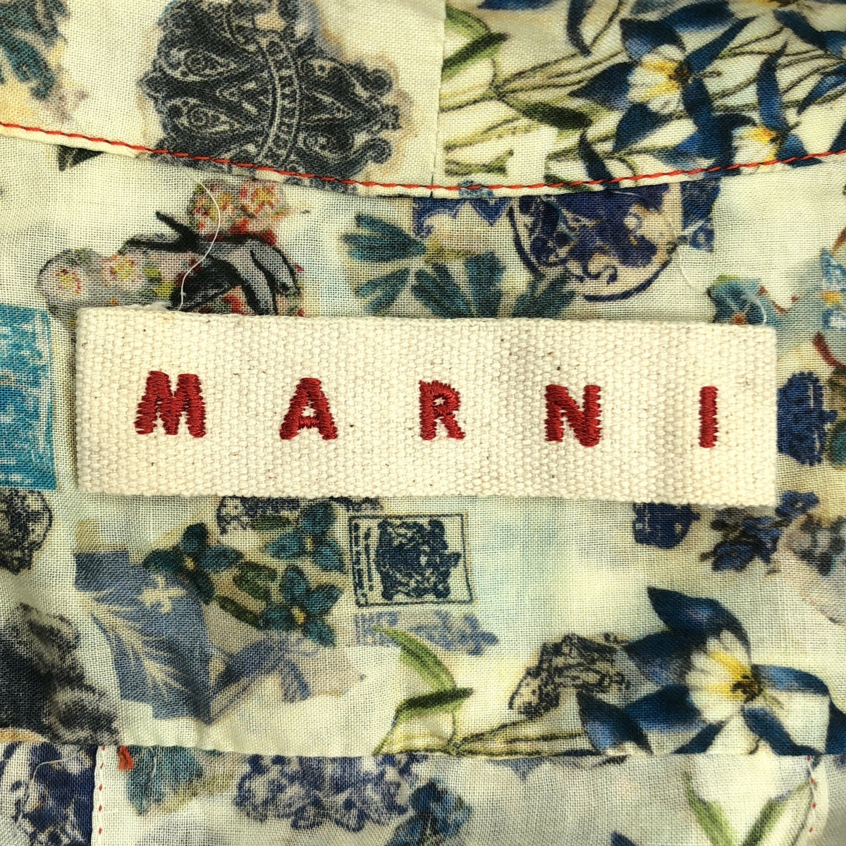 【美品】  MARNI / マルニ | コットン 総柄 オーバーシルエット プルオーバー シャツ ブラウス | 40 | マルチカラー | レディース