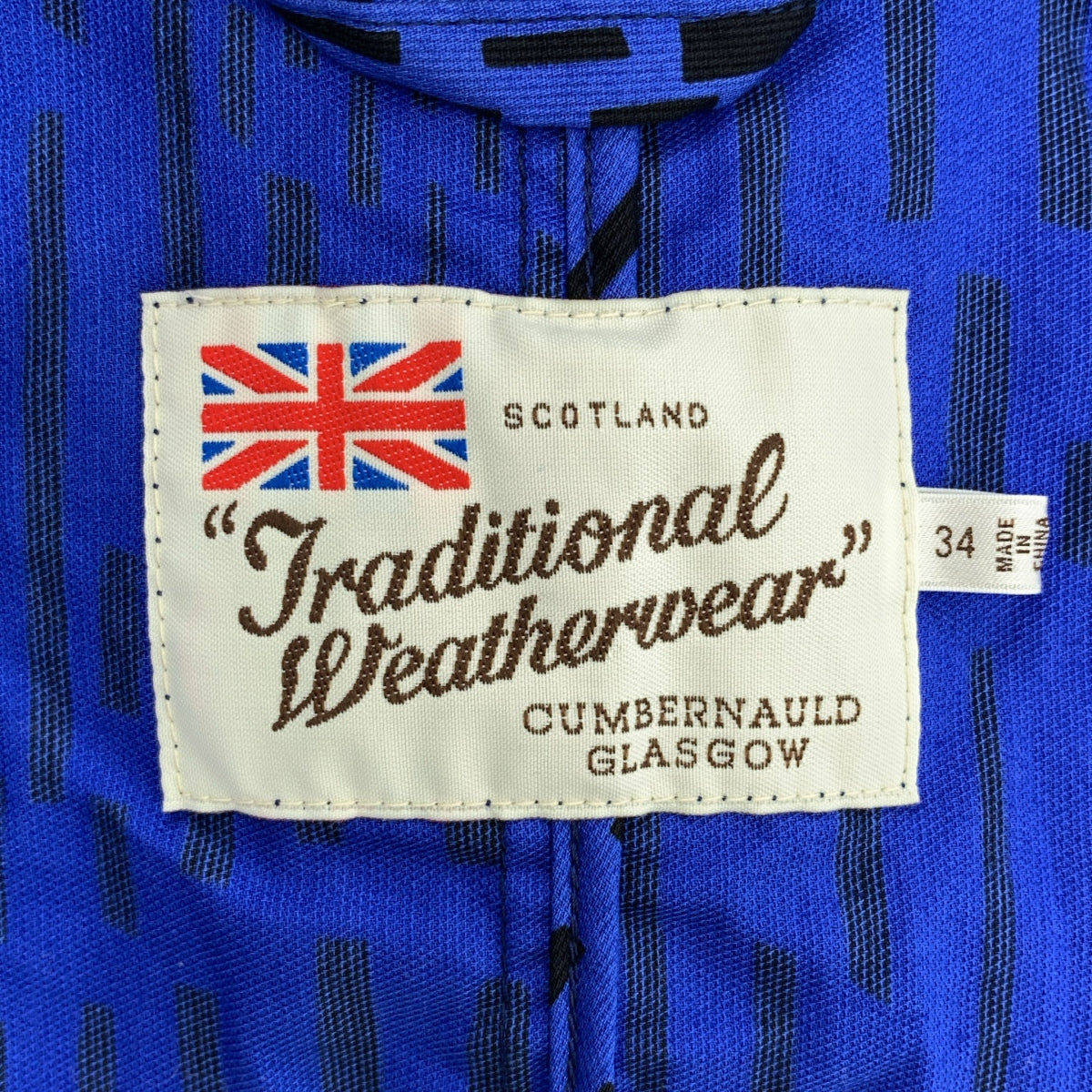 傳統防風雨衣 | RENFREW PACKABLE 全印花可打包雨披外套 | 尺寸 34 | 女款