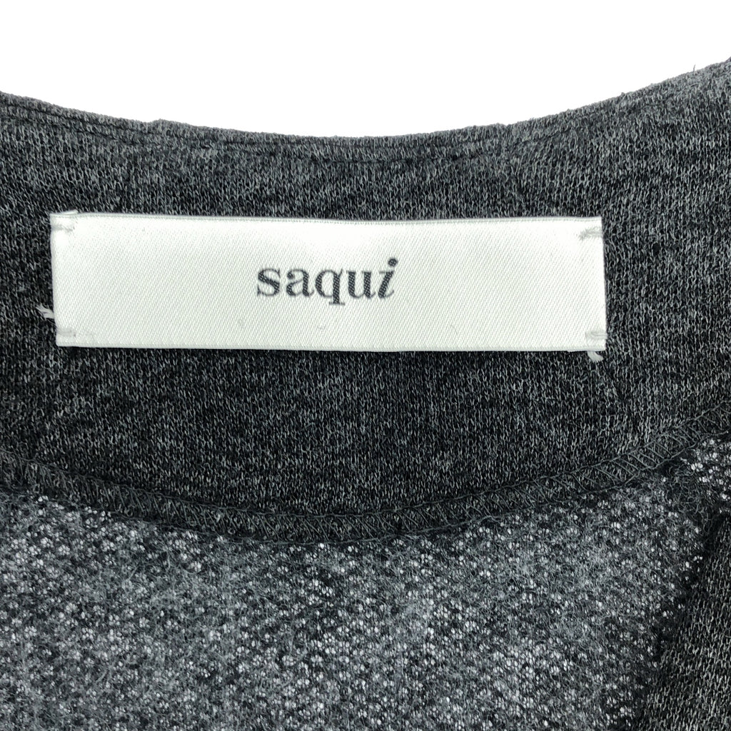 saqui | 羊絨混紡V領套頭洋裝 | 尺寸 38 |