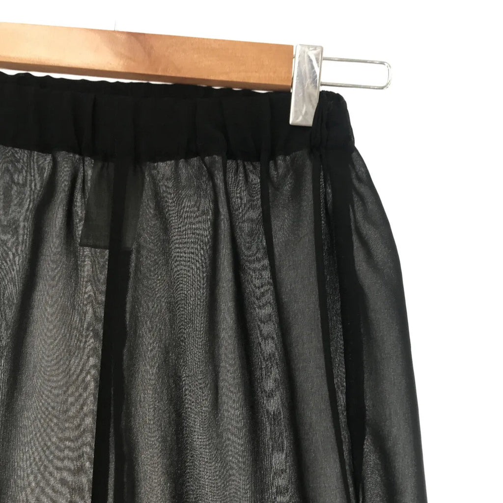 LEINWANDE / ラインヴァンド | シアー イージーパンツ | F | ブラック | レディース