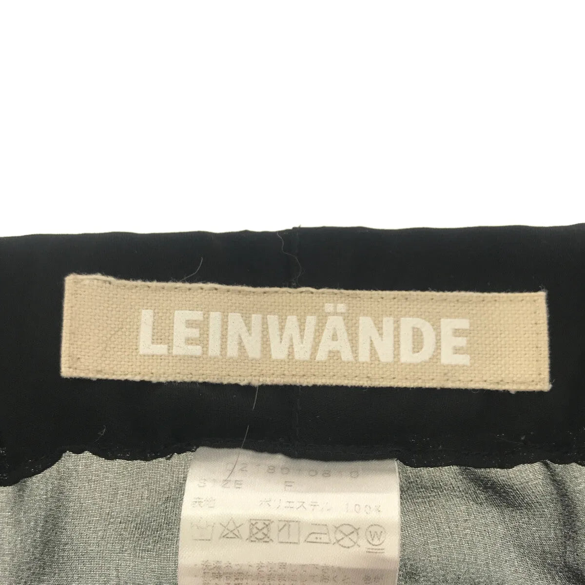 LEINWANDE / 라인 밴드 | 시어 이지 팬츠 | F | 블랙 | 여성