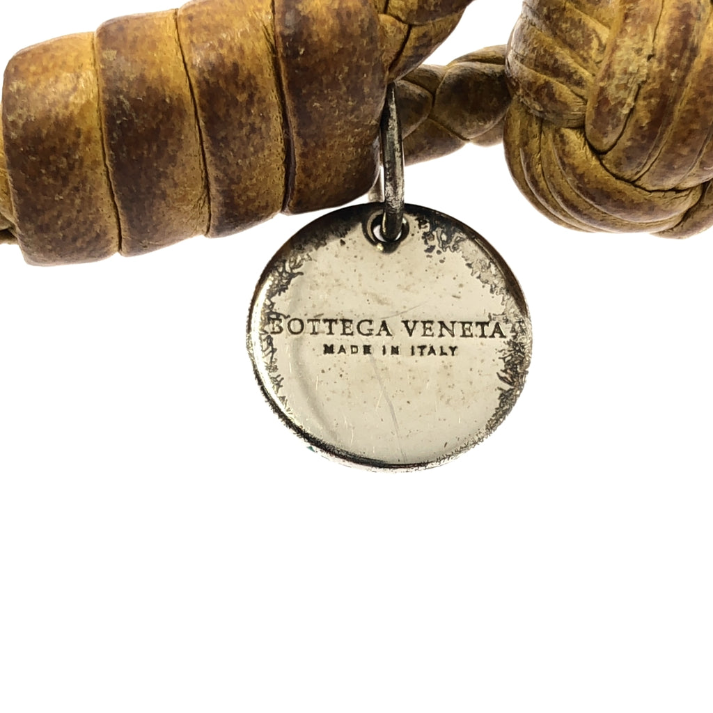 BOTTEGA VENETA / 보테가 베네타 | 가죽 인트레치아토 팔찌 | 브라운 | 여성