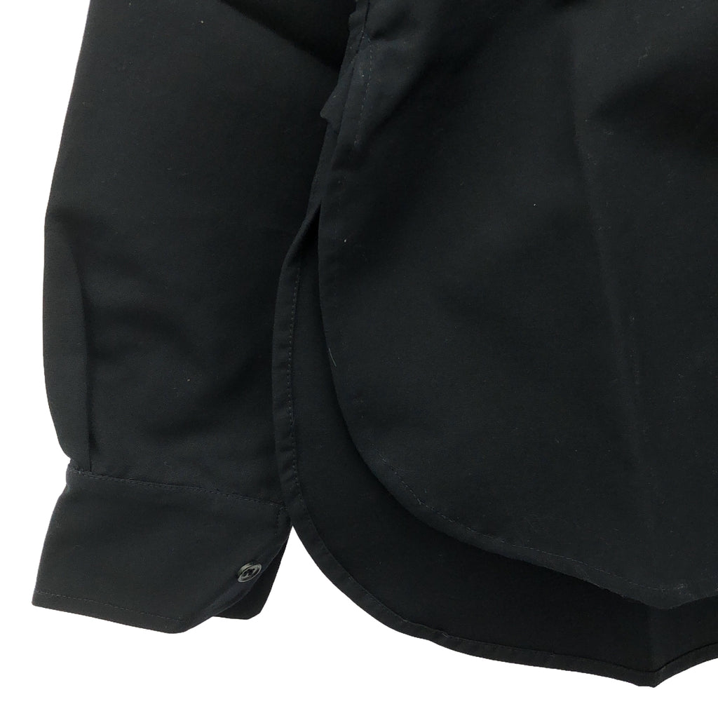 【美品】  Plan C / プランシー | SHIRT L/S COMPACT COTTON FAILLE コットン シャツ | 36 | BLUE BLACK | レディース