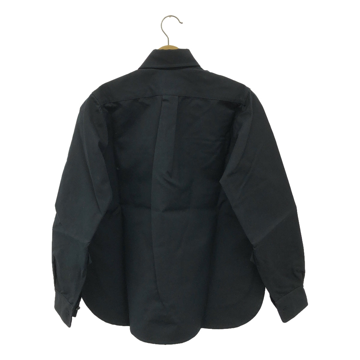 【美品】  Plan C / プランシー | SHIRT L/S COMPACT COTTON FAILLE コットン シャツ | 36 | BLUE BLACK | レディース
