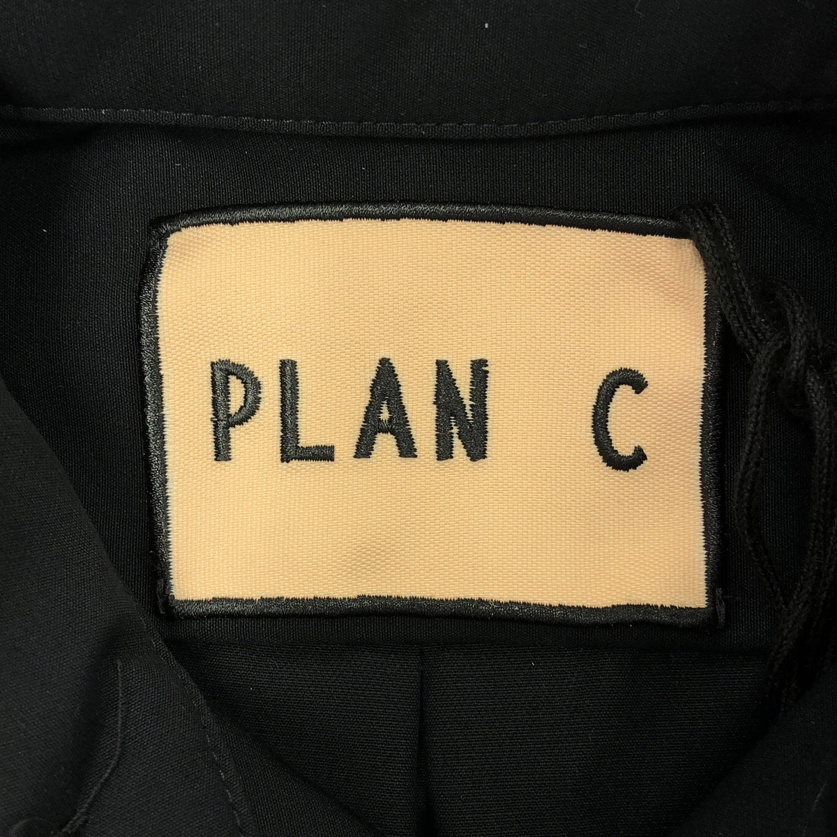 【美品】  Plan C / プランシー | SHIRT L/S COMPACT COTTON FAILLE コットン シャツ | 36 | BLUE BLACK | レディース