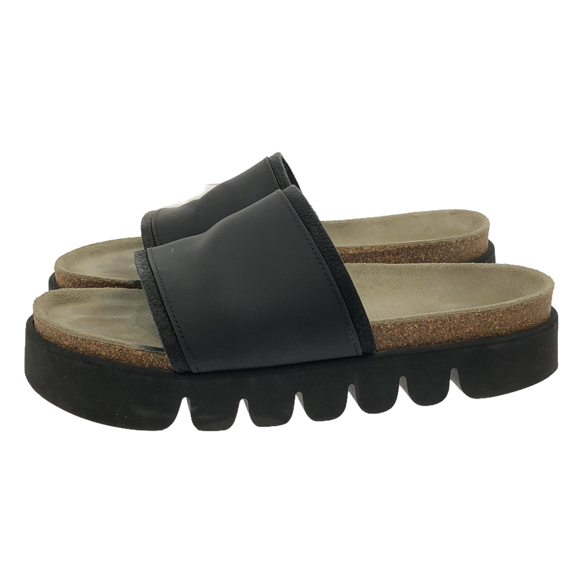 Hender scheme | Caterpillar Leather Kamaboko Sole Sandals | Black | Men's