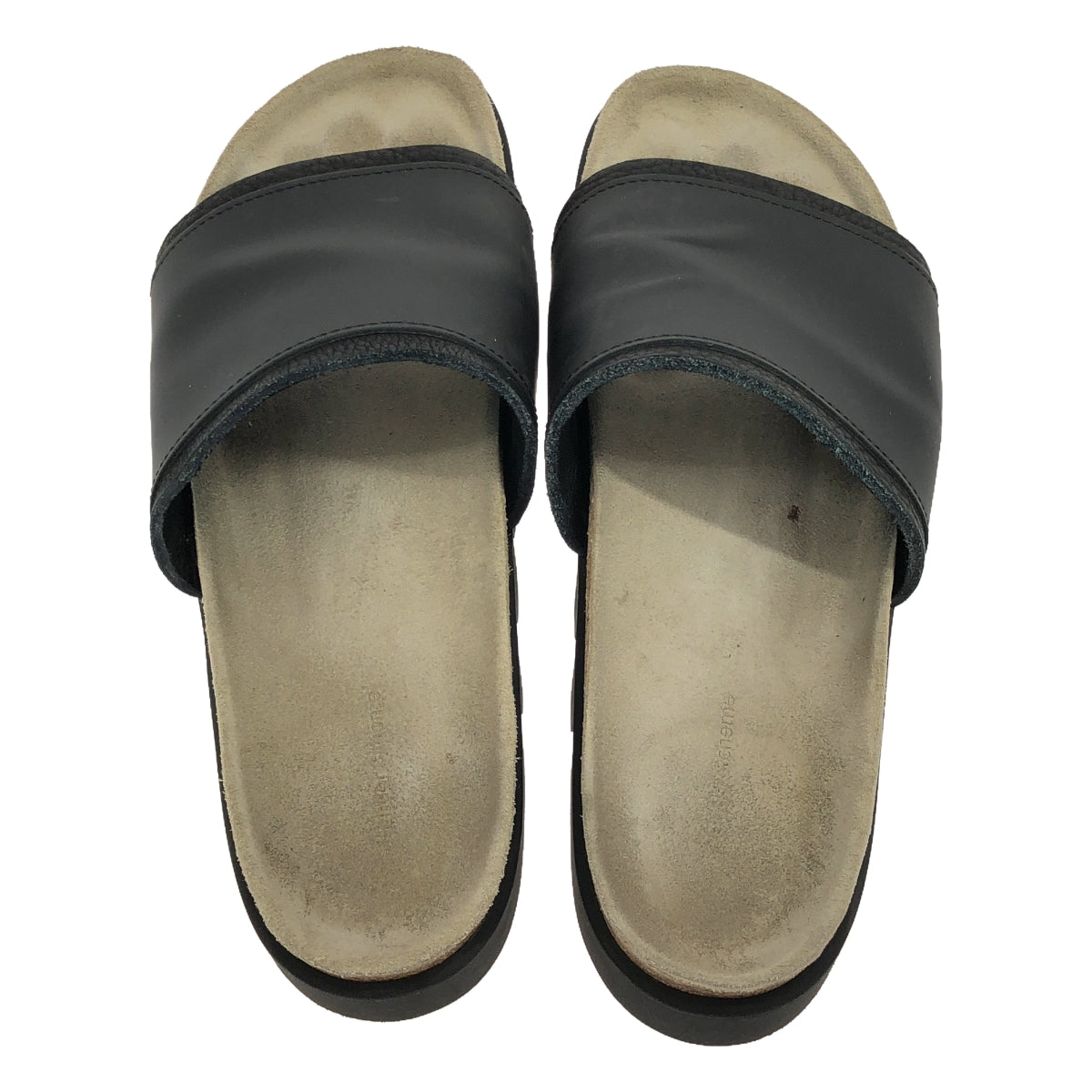 Hender scheme | Caterpillar Leather Kamaboko Sole Sandals | Black | Men's