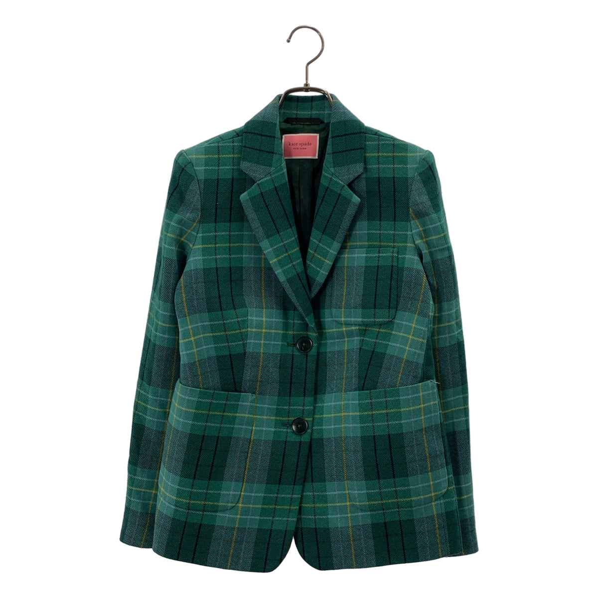 KATE SPADE / 케이트 스페이드 | 체크 울 테일러드 재킷 | 2 |