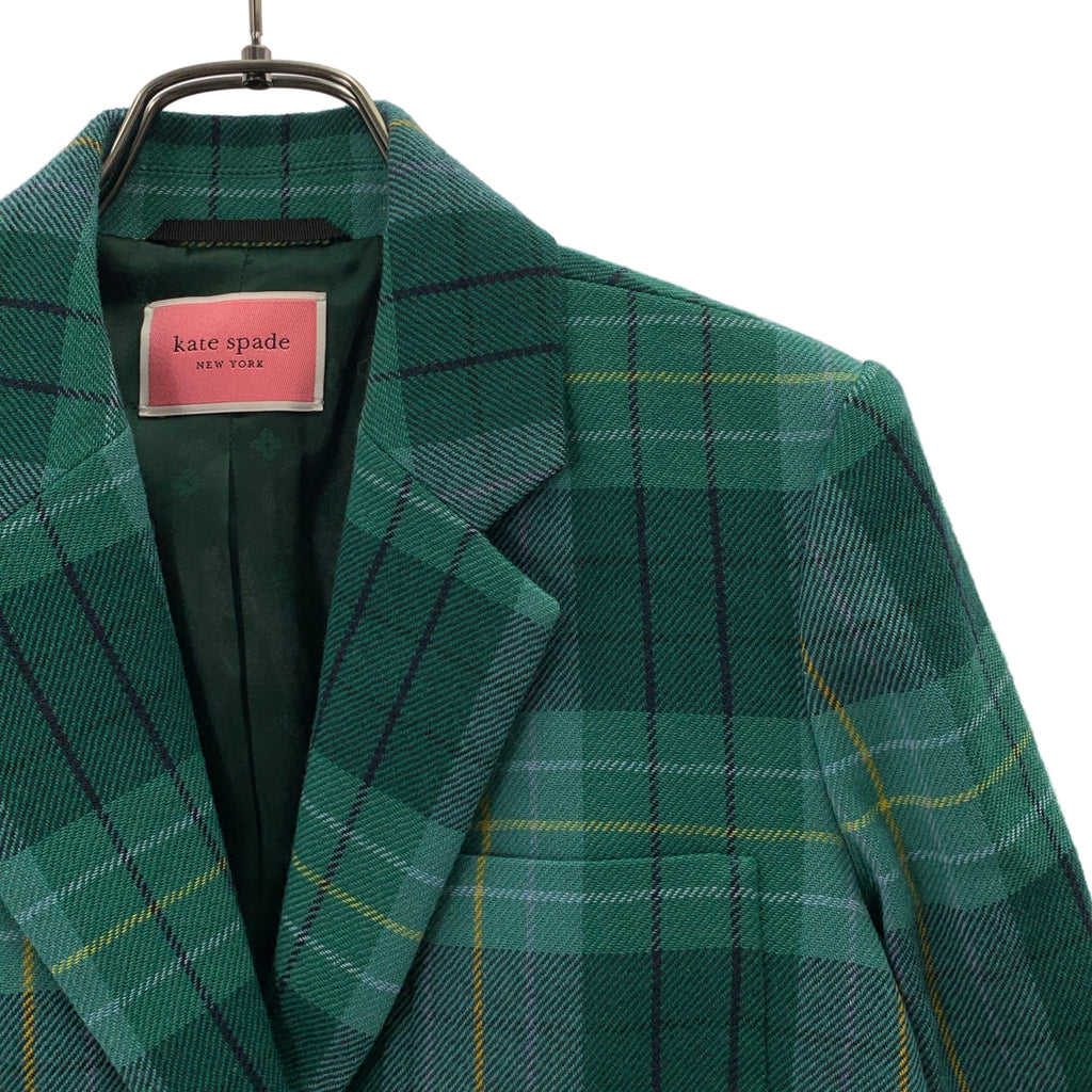 KATE SPADE / 케이트 스페이드 | 체크 울 테일러드 재킷 | 2 |