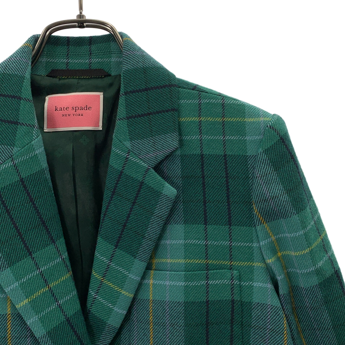 KATE SPADE / 케이트 스페이드 | 체크 울 테일러드 재킷 | 2 |