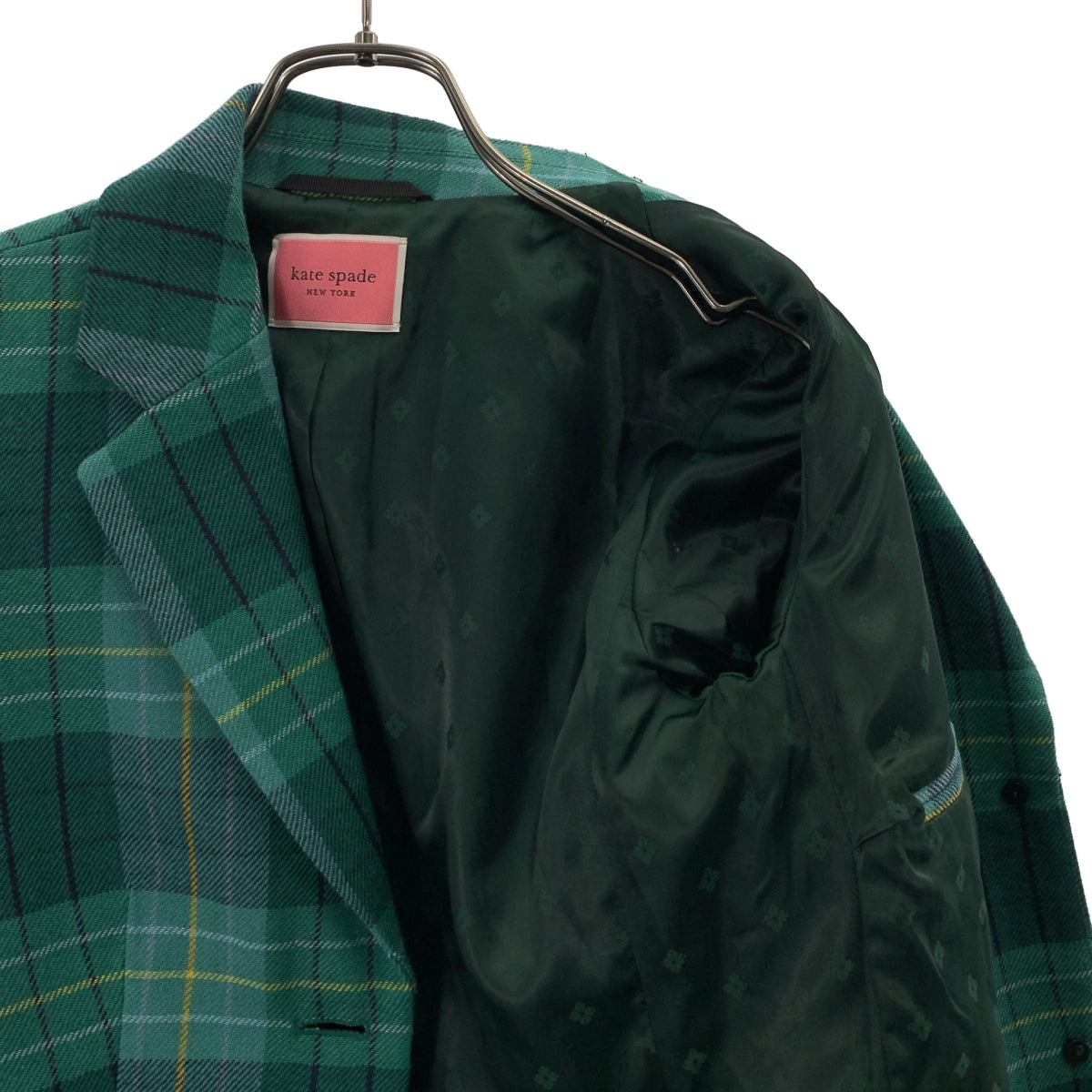 KATE SPADE / 케이트 스페이드 | 체크 울 테일러드 재킷 | 2 |