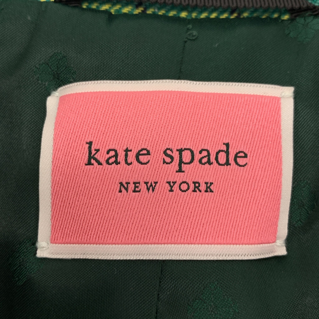 KATE SPADE / 케이트 스페이드 | 체크 울 테일러드 재킷 | 2 |