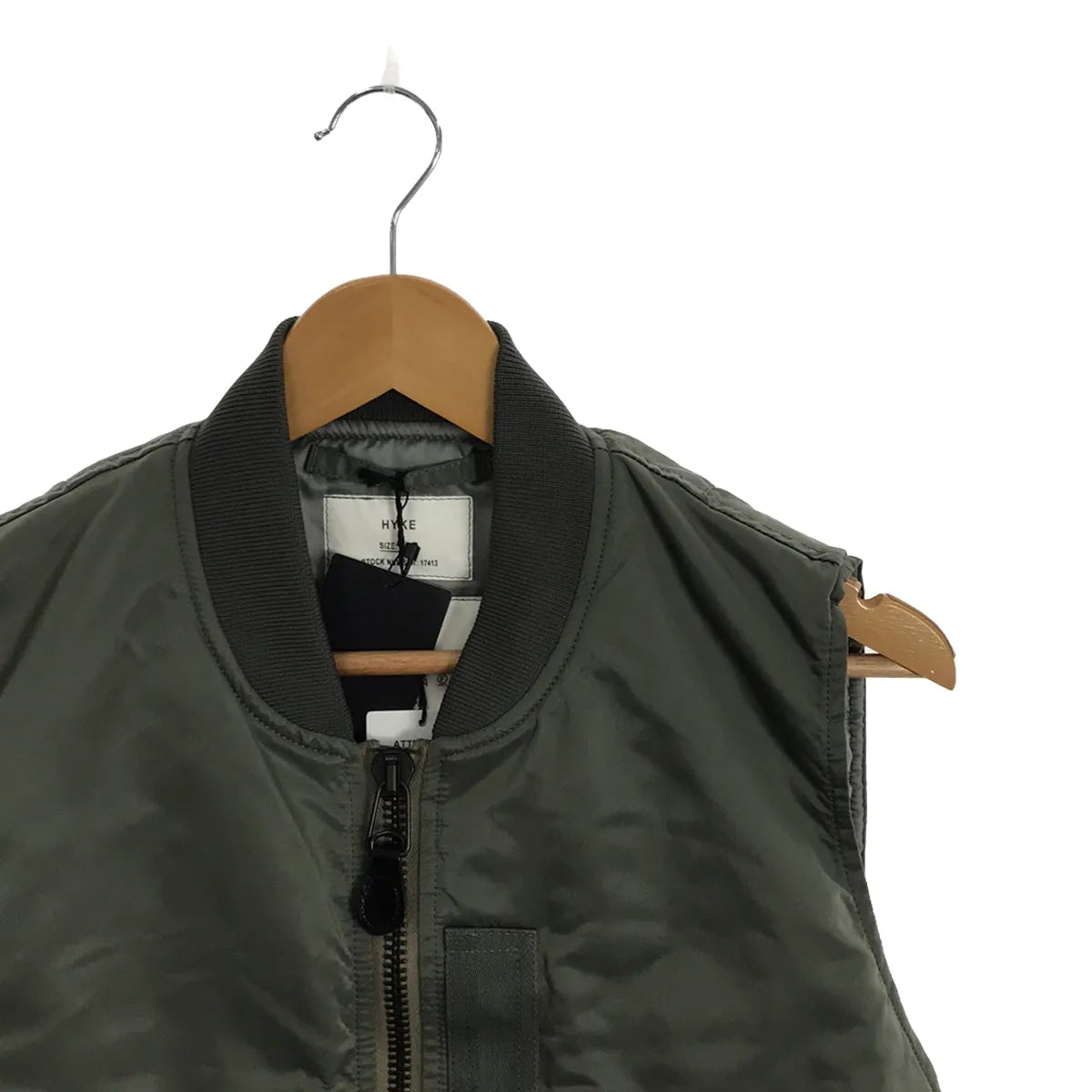 【美品】  HYKE / ハイク | 2023AW | TYPE MA-1 CROPPED TOP ジャケット | F | カーキ | レディース