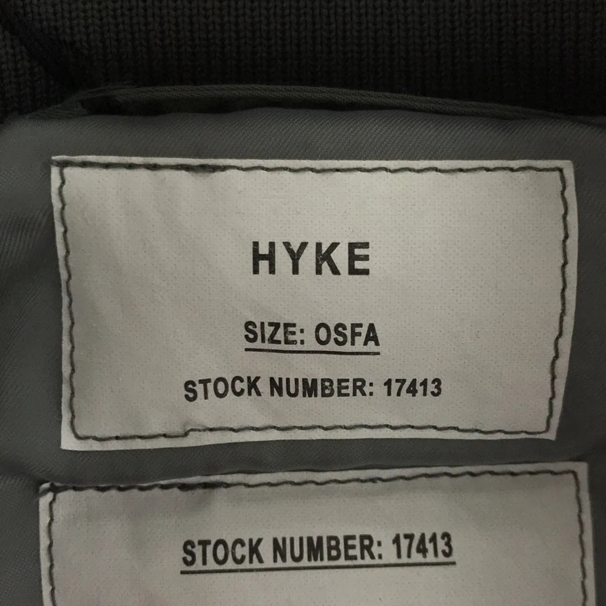 [狀況良好] HYKE | 2023秋冬 | TYPE MA-1 短上衣外套 | F |卡其色 |女性的