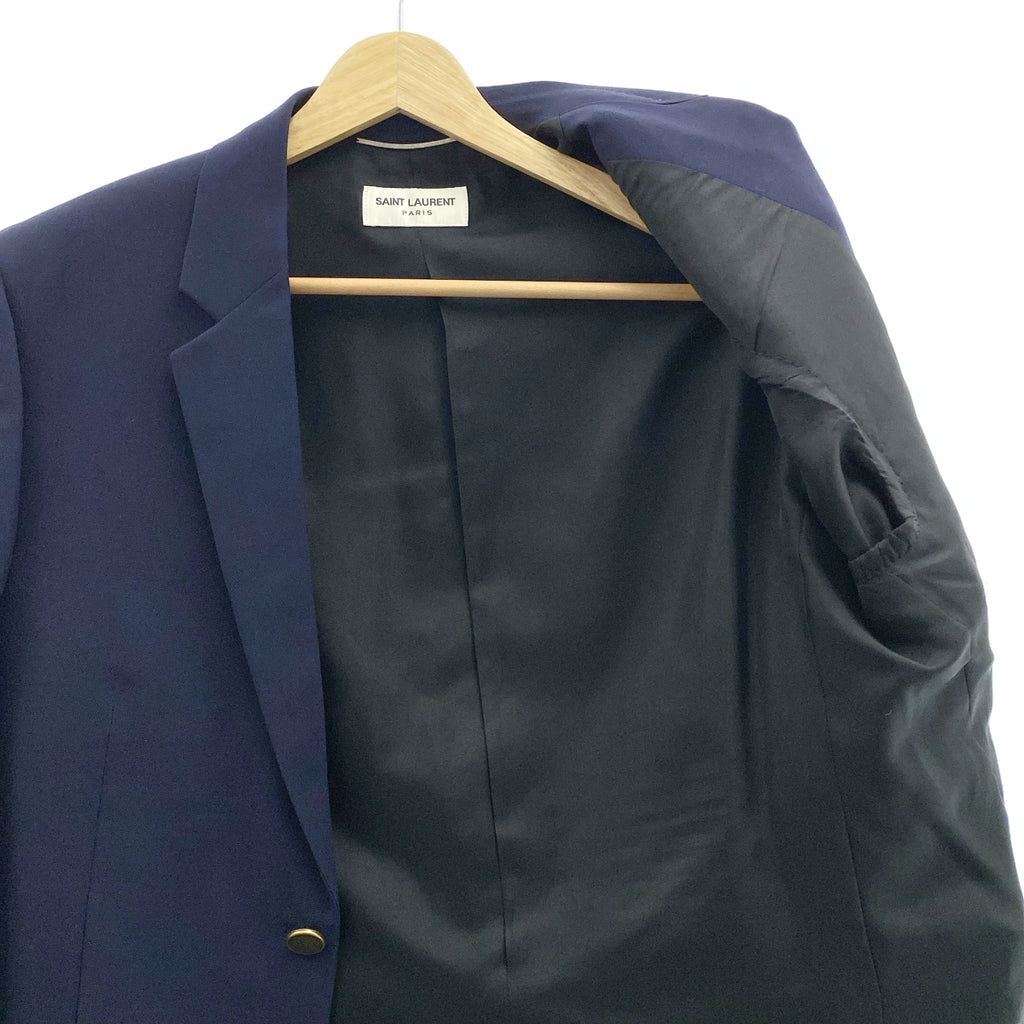 SAINT LAURENT PARIS / サンローランパリ | ウール 金ボタン ノッチドラペル テーラードジャケット | 48 | メンズ