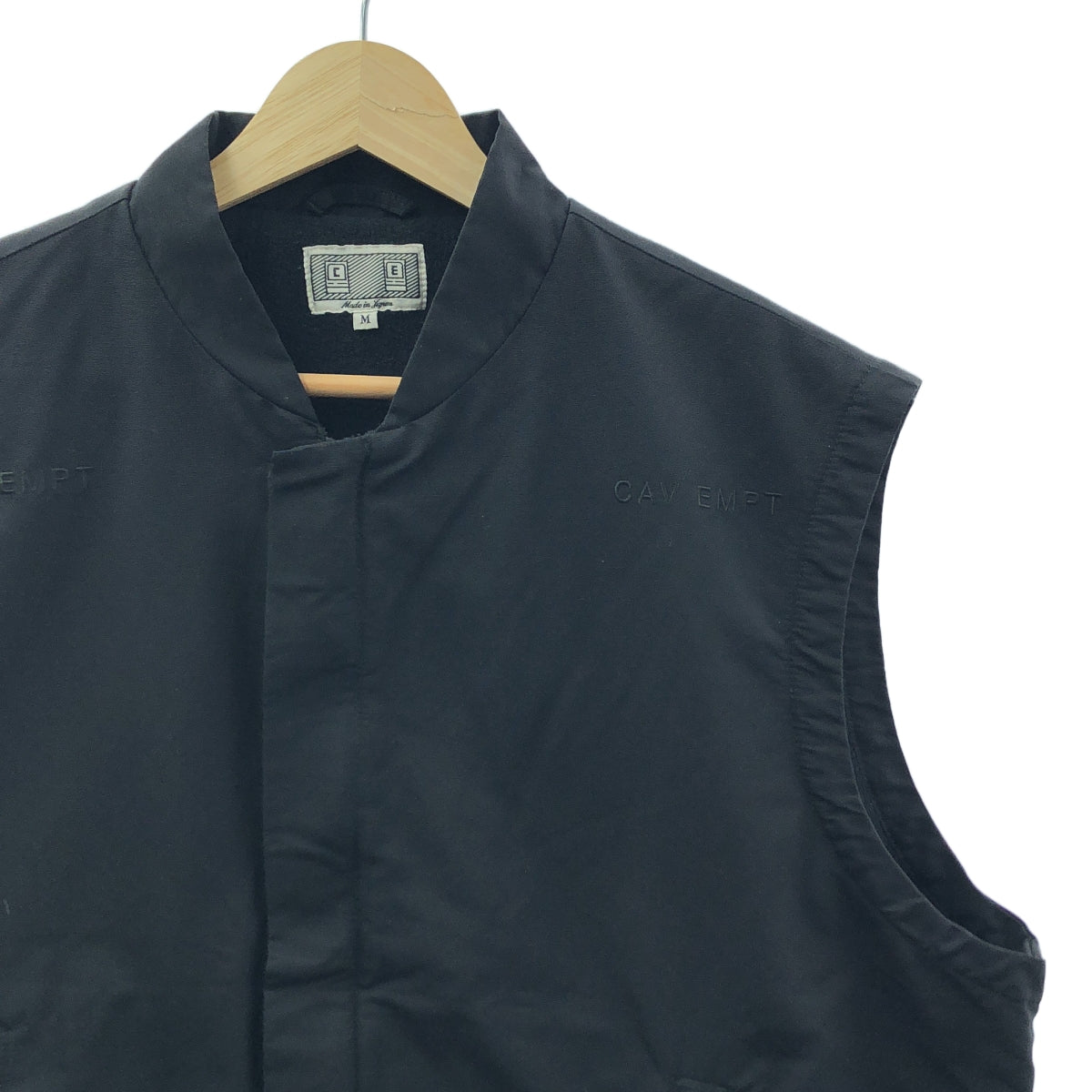 C.E / シーイー | 2023SS | FLEECE LINING VEST フリースライニングベスト コットンナイロンクロス | M | ブラック | メンズ