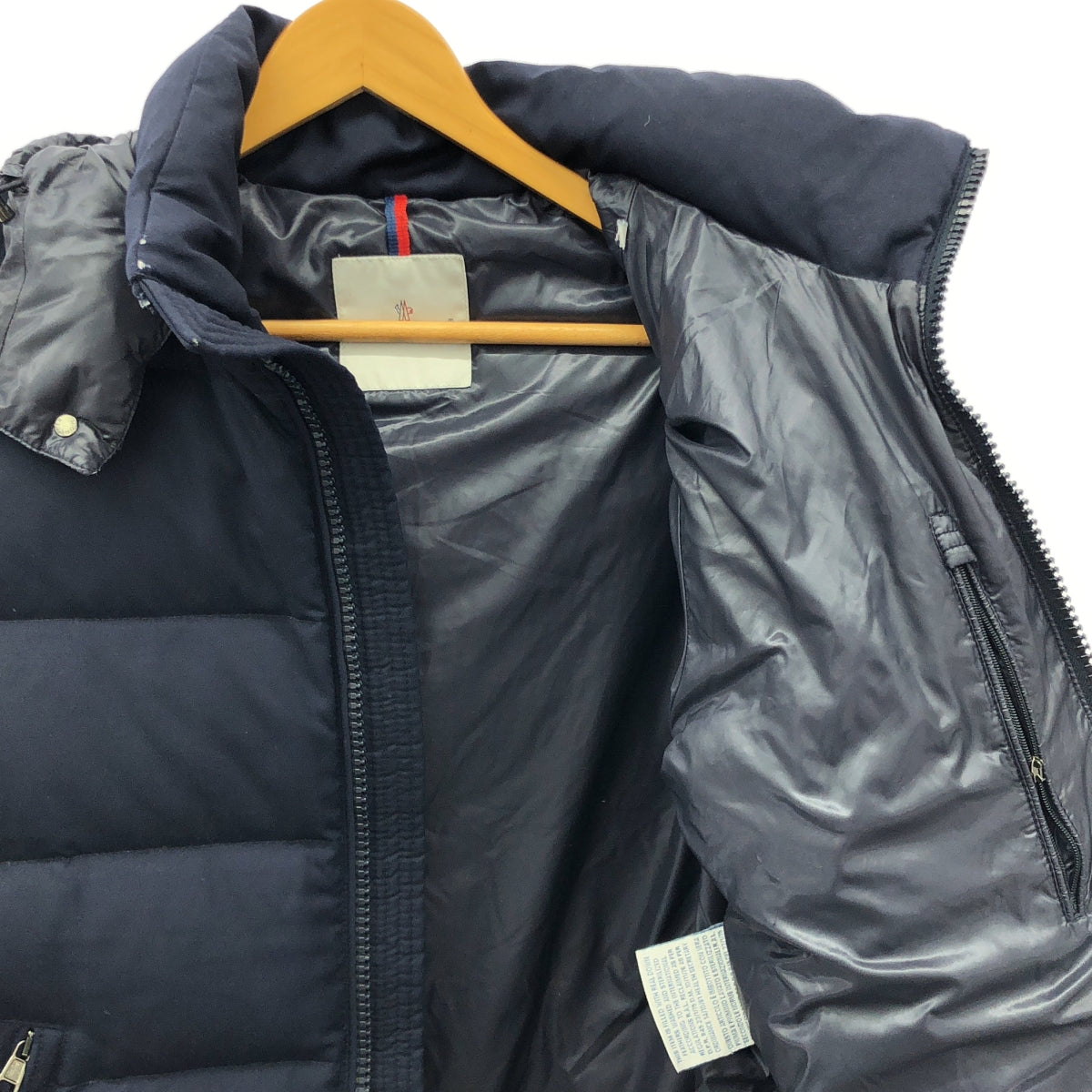 MONCLER / モンクレール | MONTGENEVRE GIUBBOTTO モンジュネーブル ウール ダウンジャケット | 3 | ネイビー | メンズ