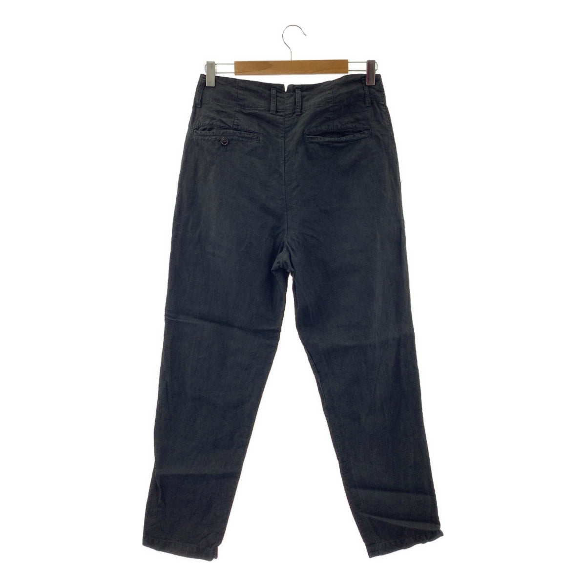 CONFECT / コンフェクト | セットアップ リネン 製品染め シングルジャケット / タック スラックス パンツ | 3 | ブラック | メンズ