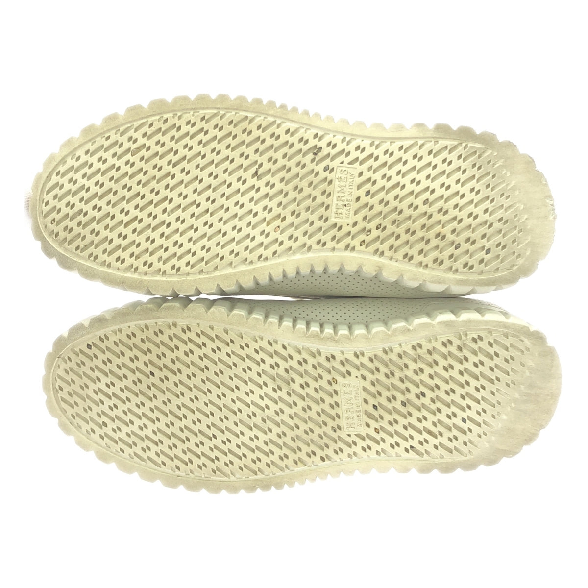 HERMES / エルメス | クライム パンチングレザー ハイカットスニーカー | 35 | ホワイト | レディース