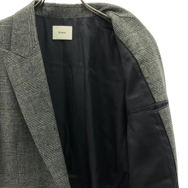 L'Appartement / アパルトモン | 2025AW | GLEN CHECK SINGLE JACKET / グレンチェック シングルジャケット |