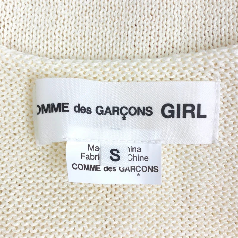 COMME des GARCONS GIRL / コムデギャルソンガール | 2025SS | コットン混 リボン クルーネック ニット | S | レディース