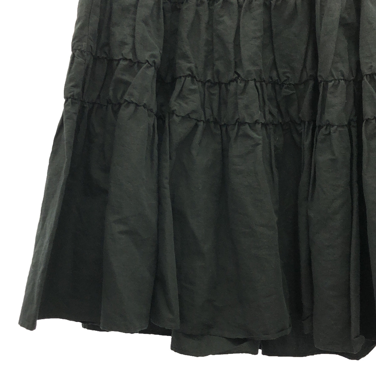 馬提尼克島遺產 / 馬提尼克島遺產 |棉麻打字機分層裙 | 2 |黑色 |女性的