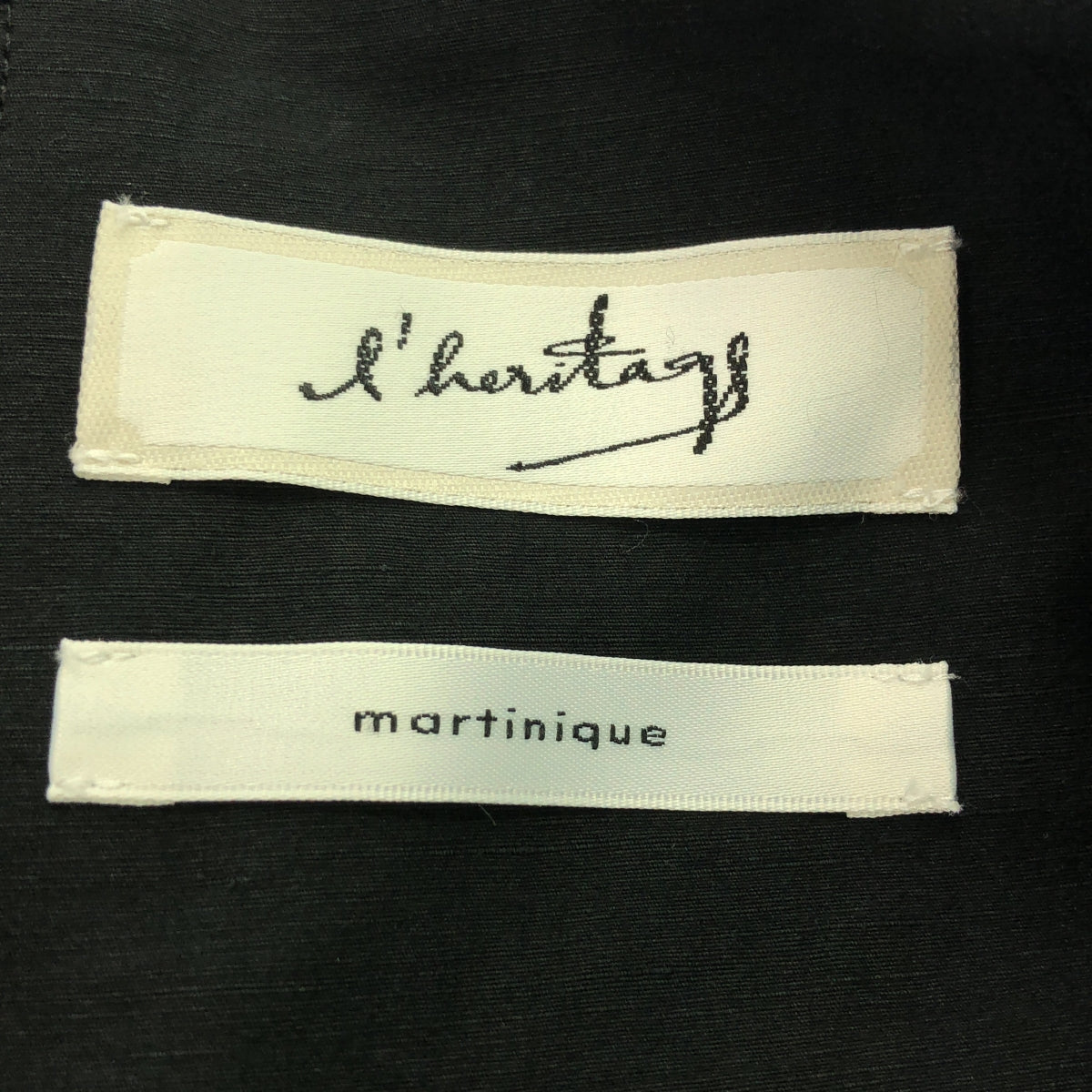 l'heritage martinique / レリタージュ マルティニーク | コットン リネン タイプライター ティアード スカート | 2 | ブラック | レディース