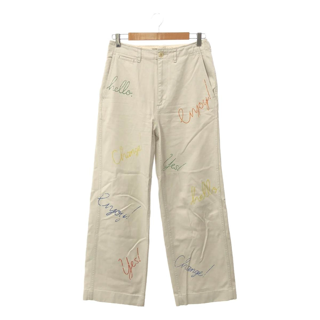 【美品】  Framework / フレームワーク | 2024SS | DRAWING CHINO PANTS チノパンツ | 40 | ナチュラル | レディース