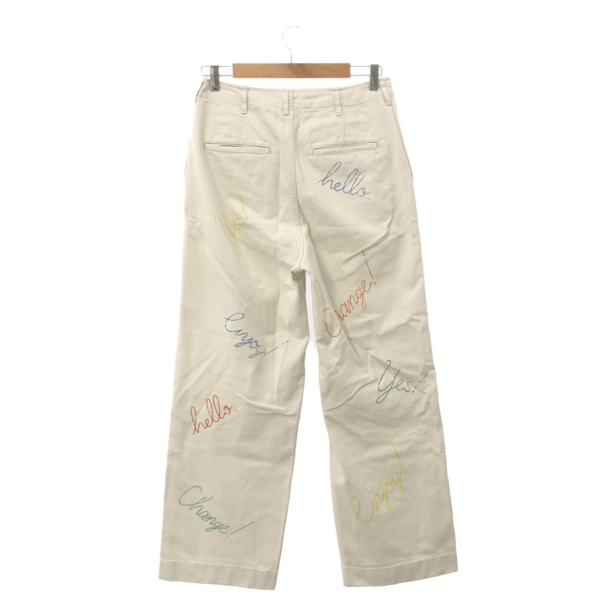 【美品】  Framework / フレームワーク | 2024SS | DRAWING CHINO PANTS チノパンツ | 40 | ナチュラル | レディース