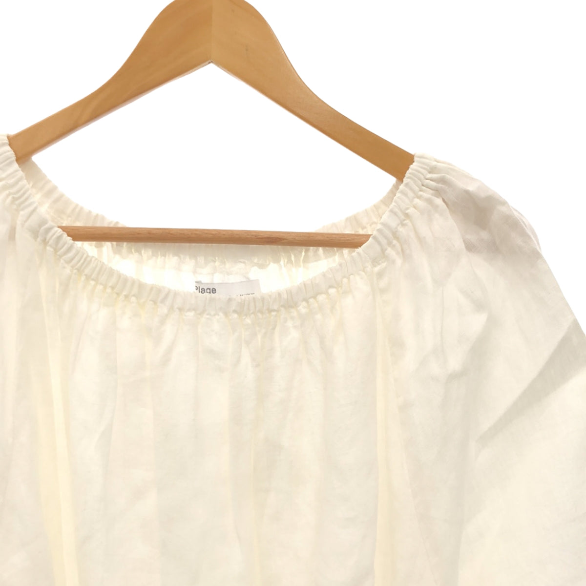 Plage | 2022SS | Vintage off-shoulder blouse | F | White | Women's