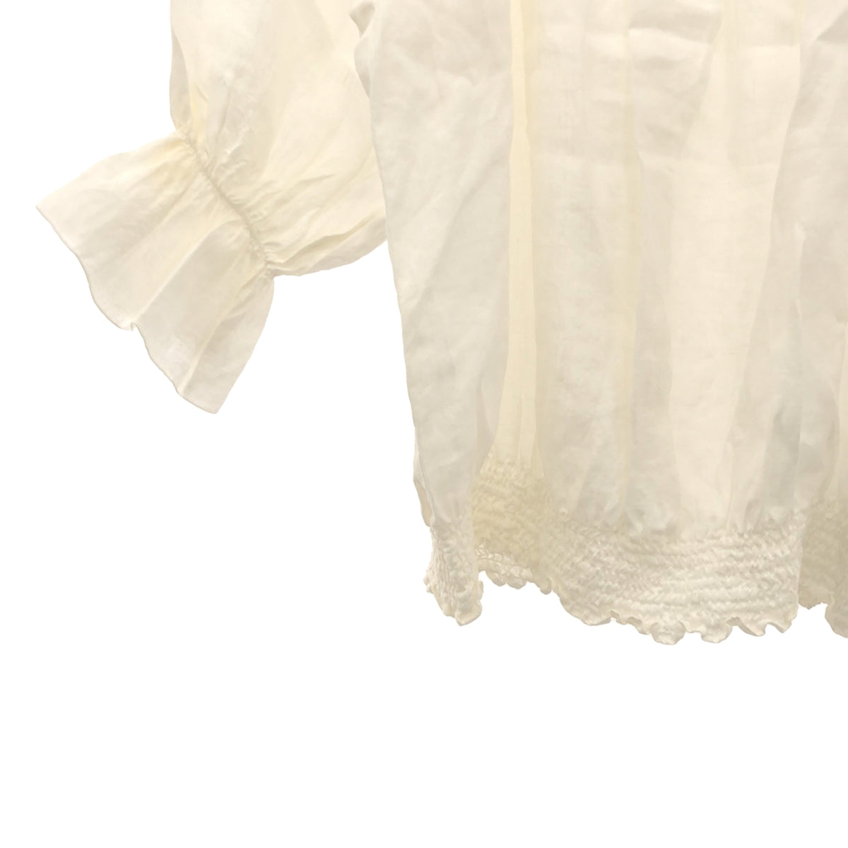 Plage | 2022SS | Vintage off-shoulder blouse | F | White | Women's