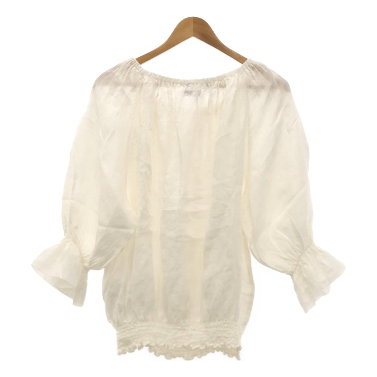 Plage | 2022SS | Vintage off-shoulder blouse | F | White | Women's