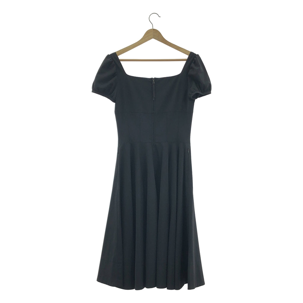 【美品】  FOXEY NEW YORK / フォクシーニューヨーク | パフスリーブ スクエアネック ワンピース | 40 | ブラック | レディース