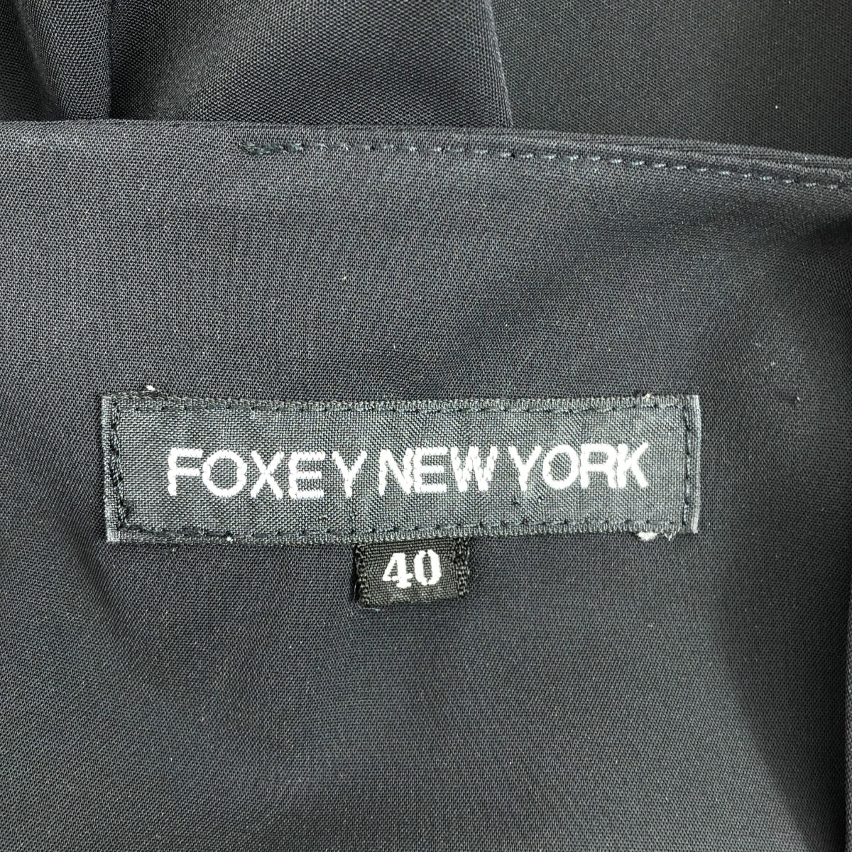 FOXEY NEW YORK | 泡泡袖方領洋裝 | 40碼 | 黑色 | 女款