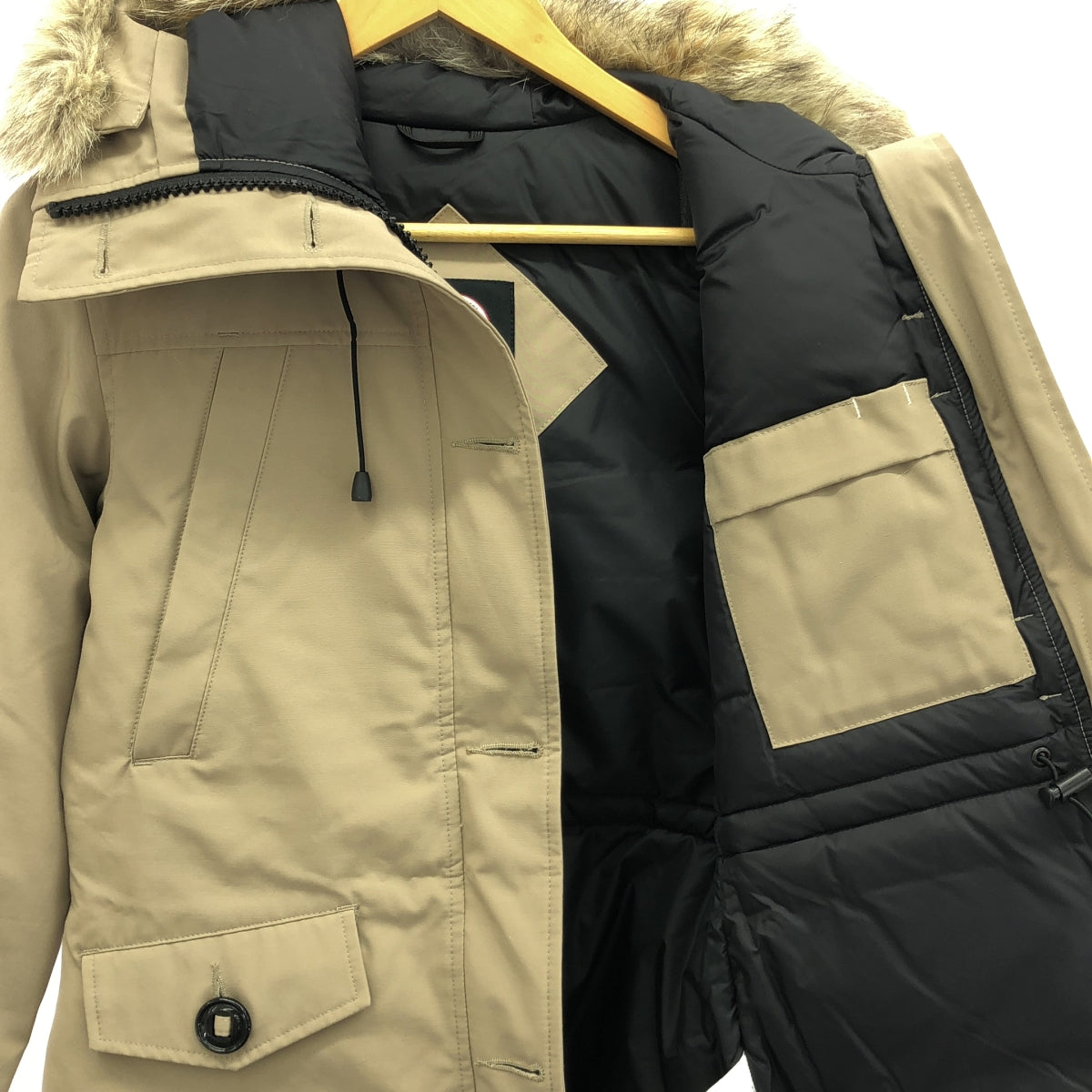 CANADA GOOSE / カナダグース | BRONTE PARKA ブロンテ パーカー ヘリテージ ダウンジャケット | XS | ベージュ | レディース