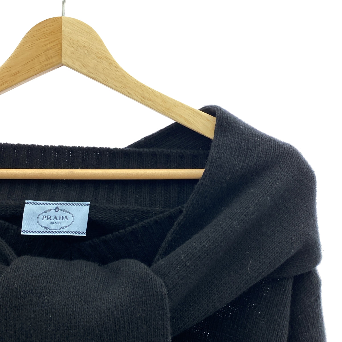 PRADA / プラダ | ウール カシミヤ オフショルダー ニット | 36 | レディース
