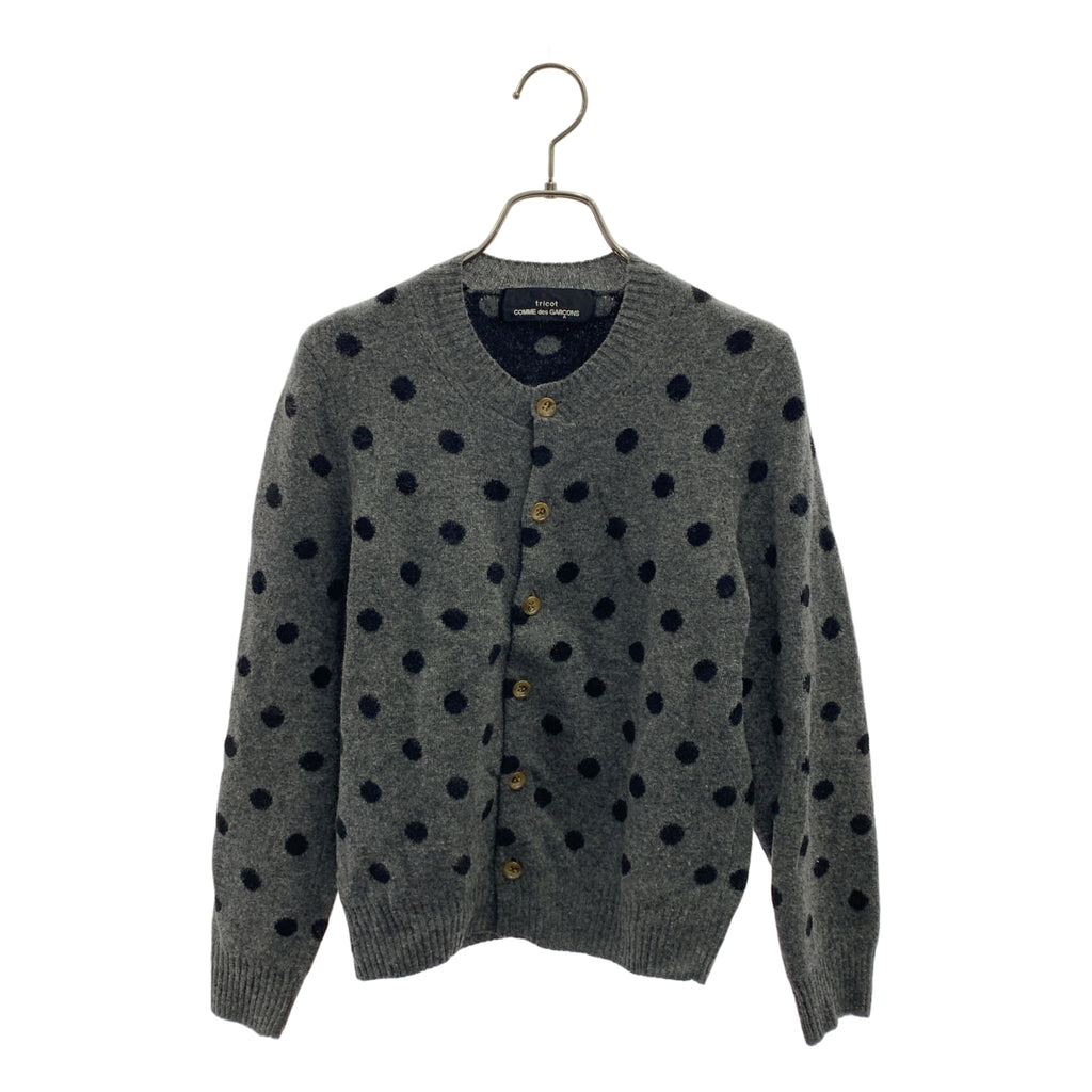 tricot COMME des GARCONS / 트리코콤 데 갤슨 | 2009AW | 울 도트 라운드 컬러 가디건 |