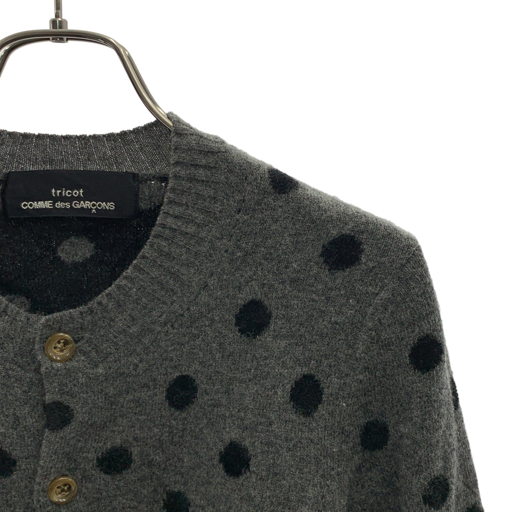 tricot COMME des GARCONS / 트리코콤 데 갤슨 | 2009AW | 울 도트 라운드 컬러 가디건 |