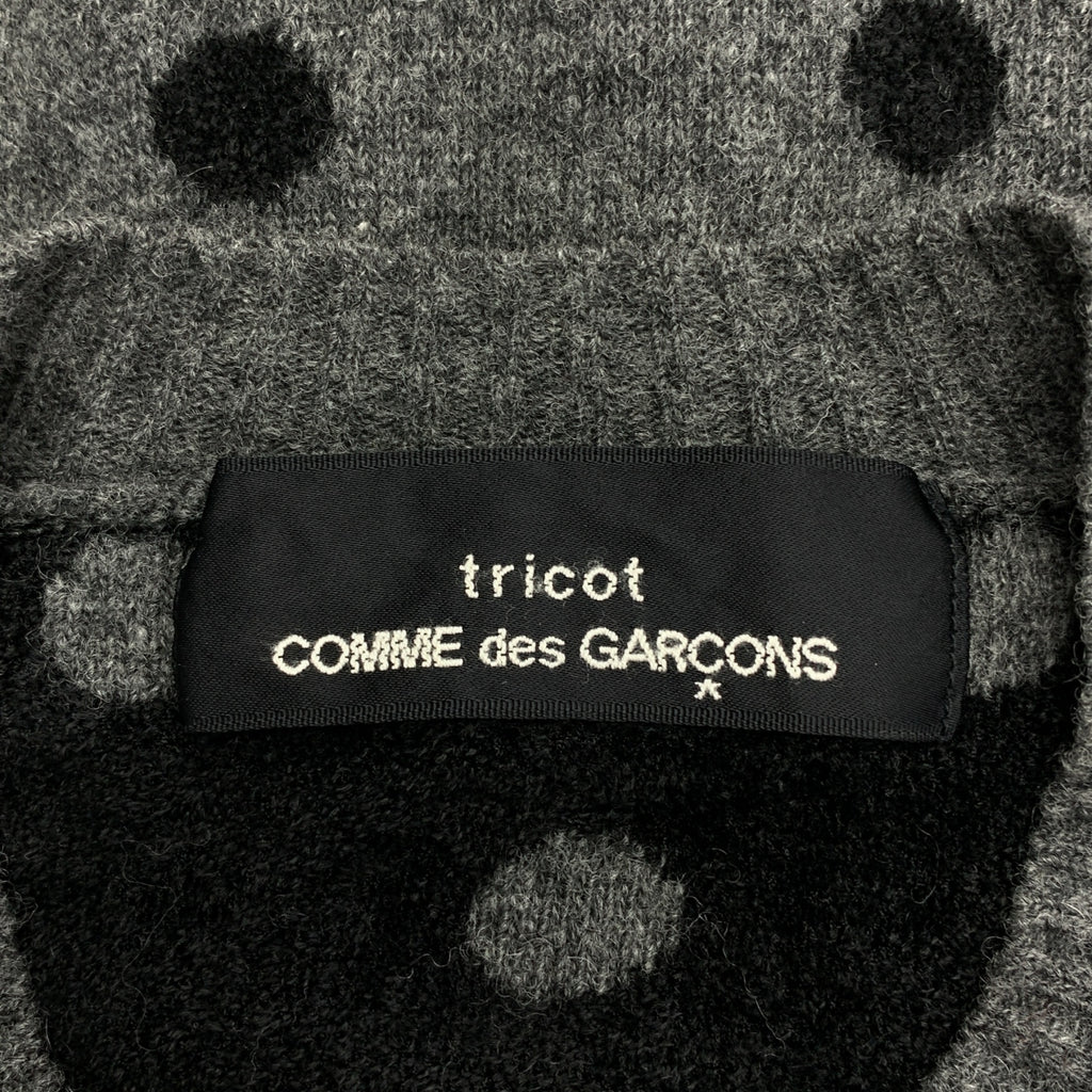tricot COMME des GARCONS / 트리코콤 데 갤슨 | 2009AW | 울 도트 라운드 컬러 가디건 |