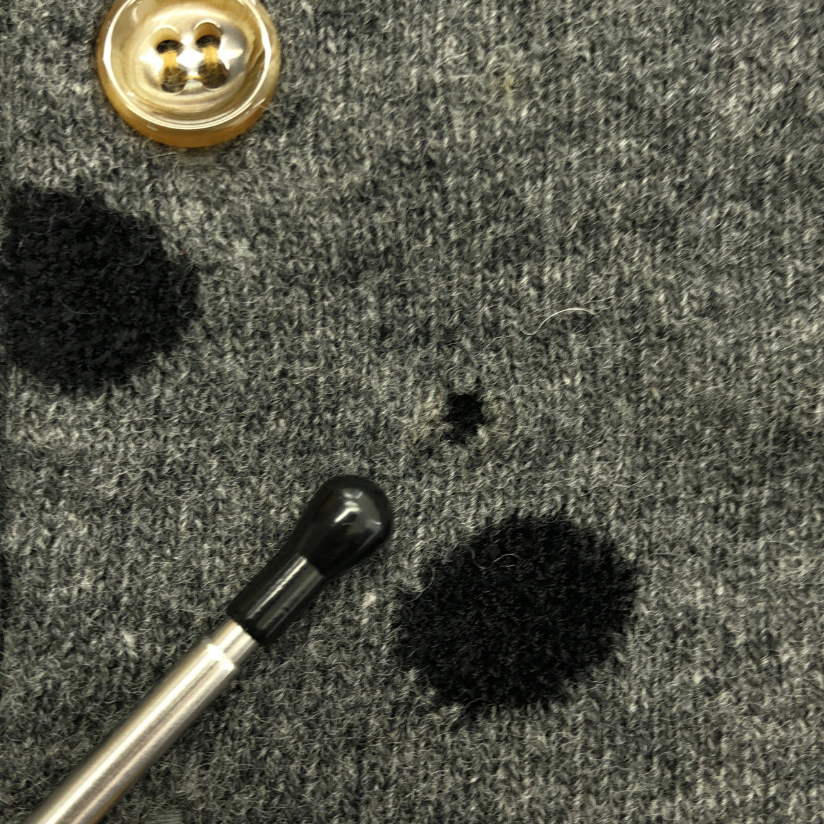 tricot COMME des GARCONS / 트리코콤 데 갤슨 | 2009AW | 울 도트 라운드 컬러 가디건 |