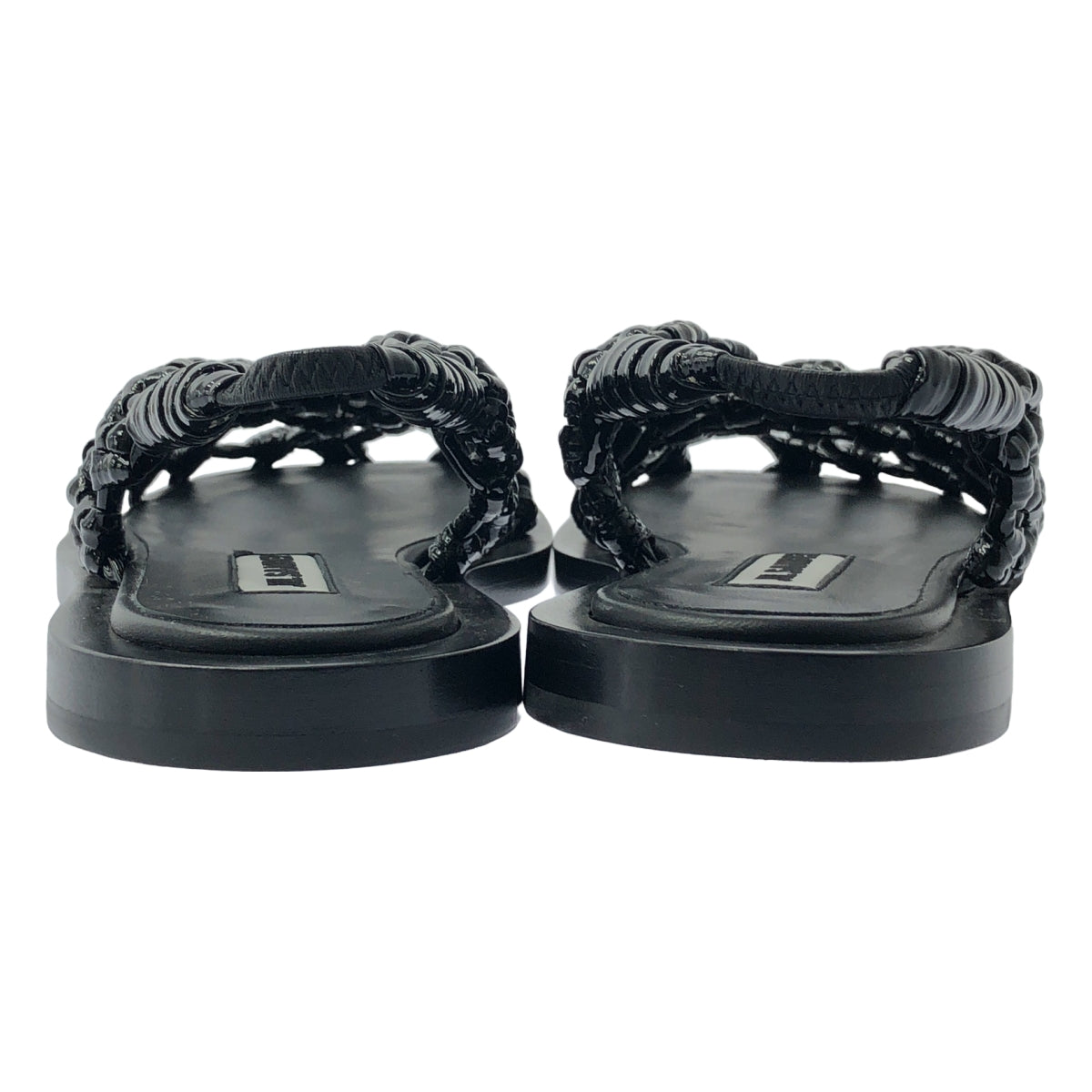 【定価107,800円】JIL SANDER パテッドレザー　サンダル 中古・古着通販】JIL SANDER (ジルサンダー) パテッドレザー