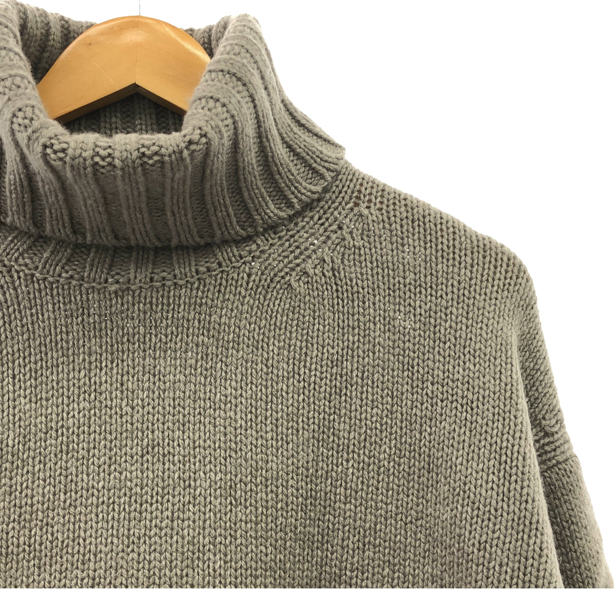 GALERIE VIE / ギャルリーヴィー | ファインウール ハイネックプルオーバー ニット | S | グレージュ系 | レディース