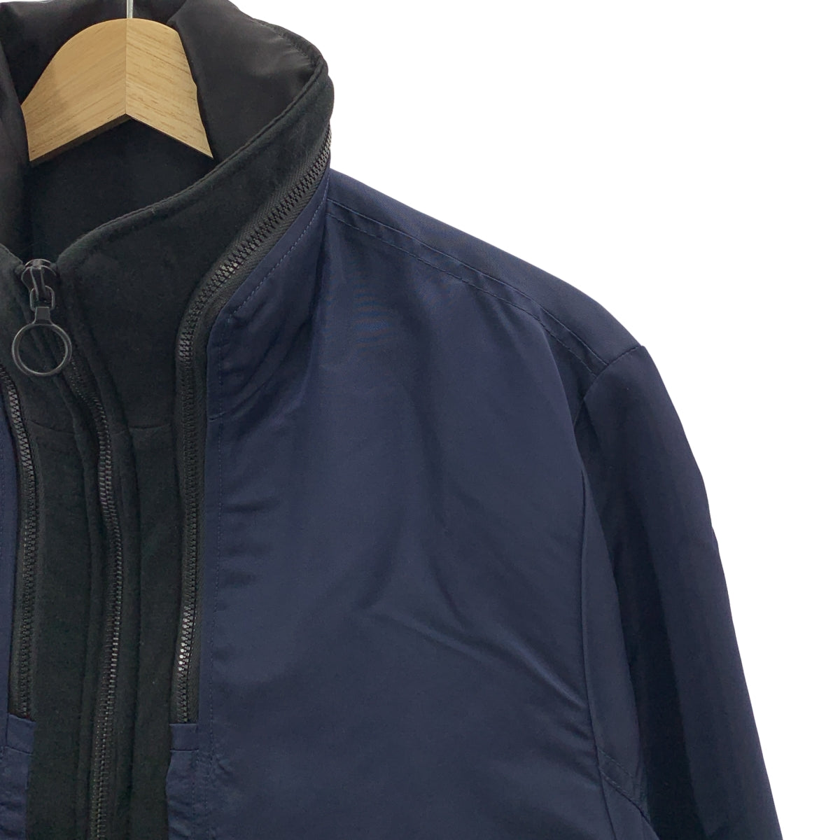 TIM COPPENS / ティムコペンズ | レイヤード フルジップ ブルゾン ジャケット フーディ | S | メンズ