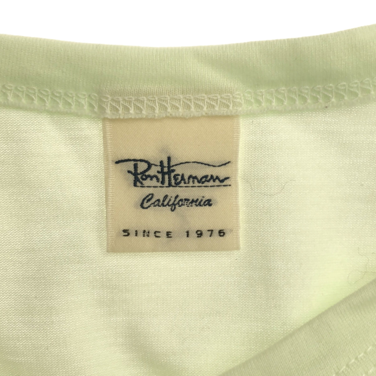 [Good Condition] Ron Herman / Ron Herman | Cotton Round Hem Long Sleeve Cut and Sew | S | Light Green | Women's