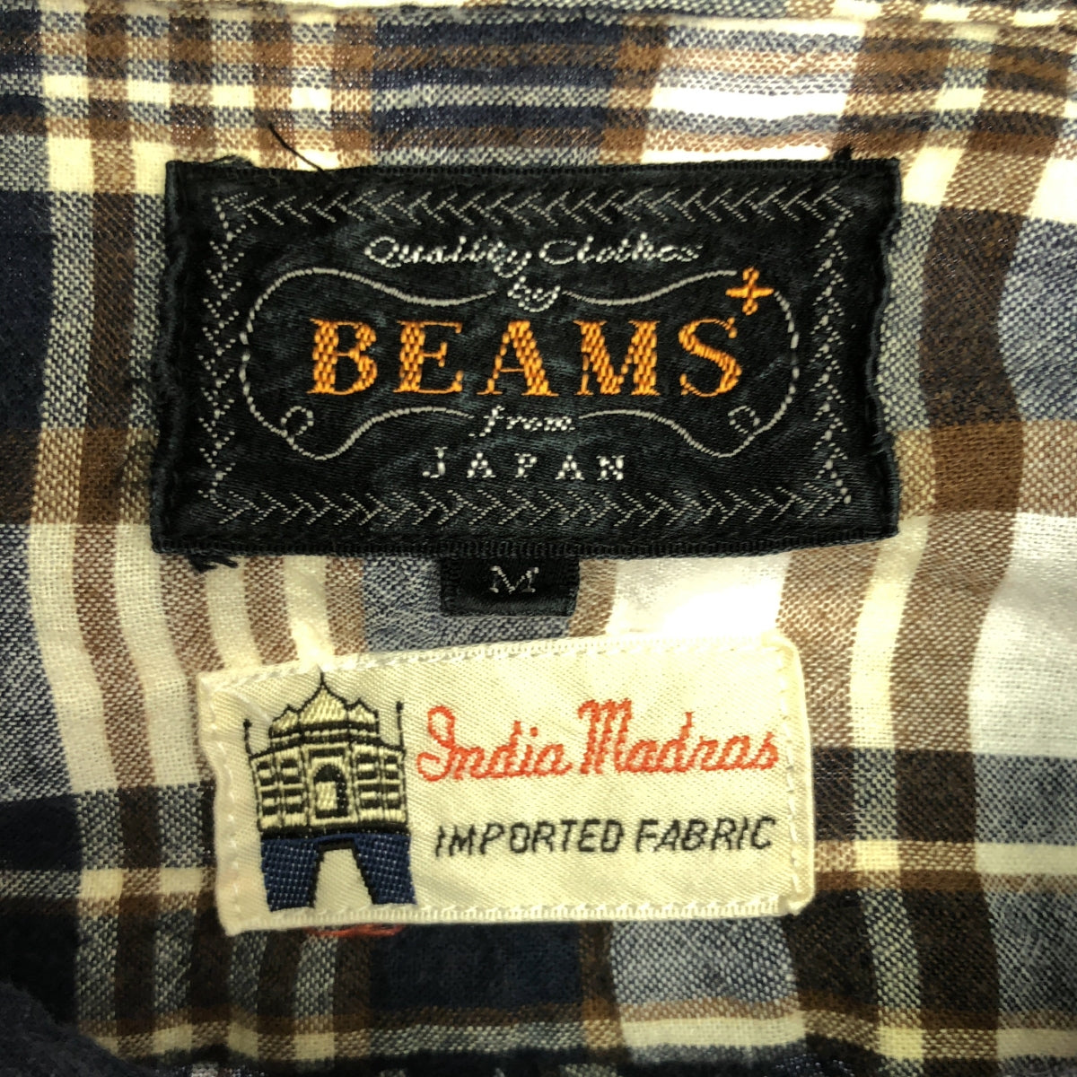 BEAMS PLUS | Check button-down shirt | M | Men's