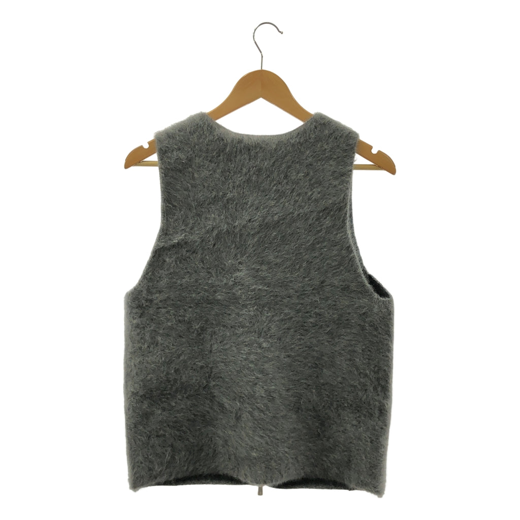 Ron Herman | 2023 秋冬 | 狐狸毛背心 / 羊絨混紡雙拉鍊背心 | XS | 女款