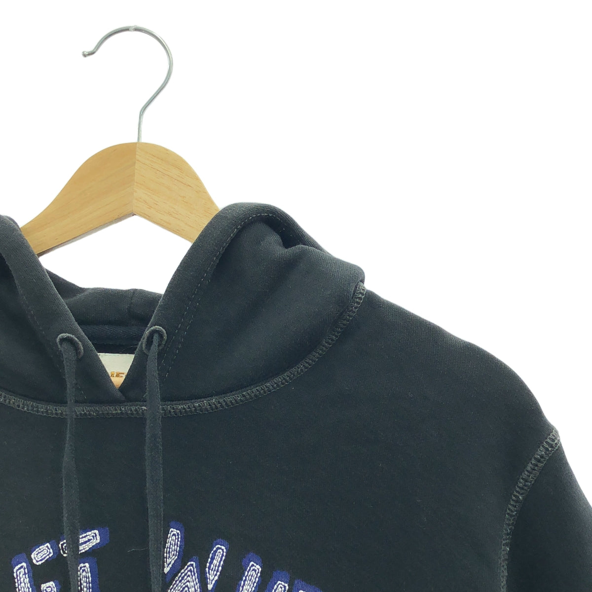 DIESEL / ディーゼル | エンブロイダリー ロゴ スウェット フーディ | M | ブラック | メンズ