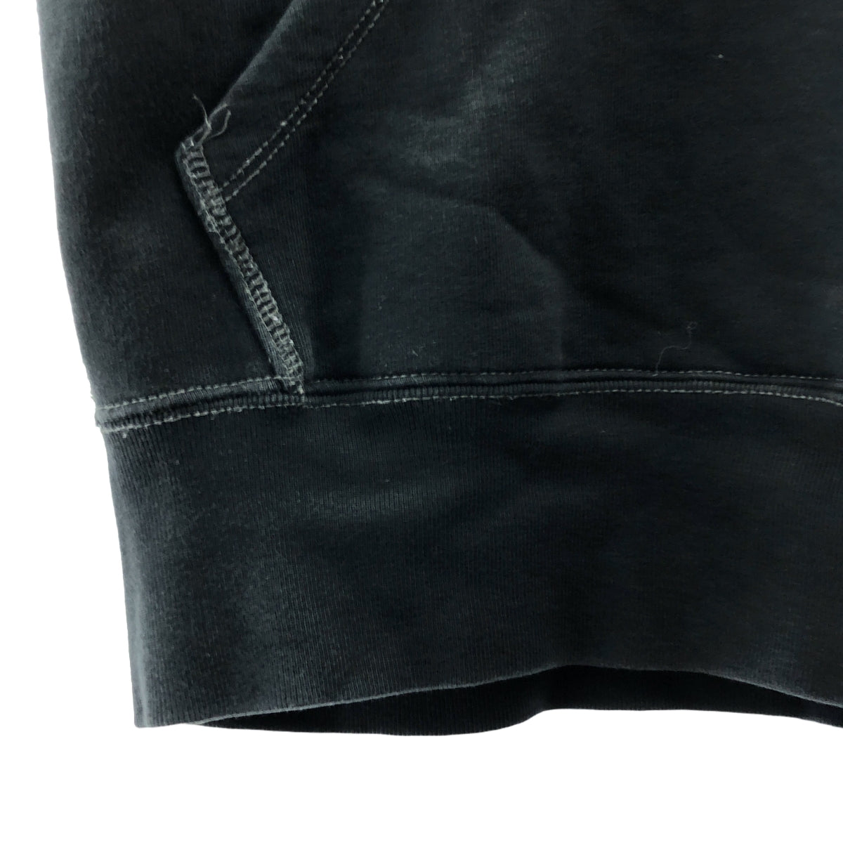 DIESEL / ディーゼル | エンブロイダリー ロゴ スウェット フーディ | M | ブラック | メンズ